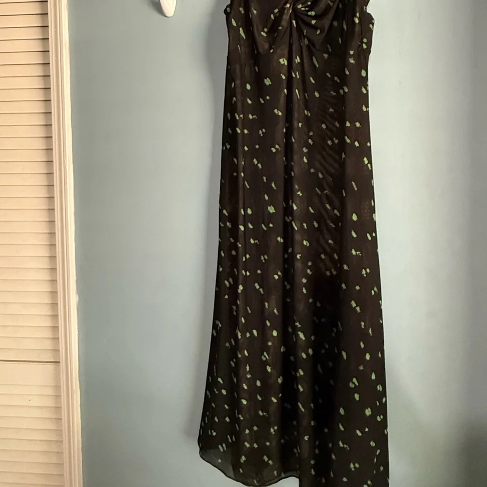 CAbi Brown and Black Geometric Maxi Dress Reversible Dress - Picture 13 of 16